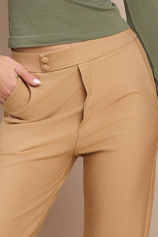 Women's Mid-Rise Ponte Pants