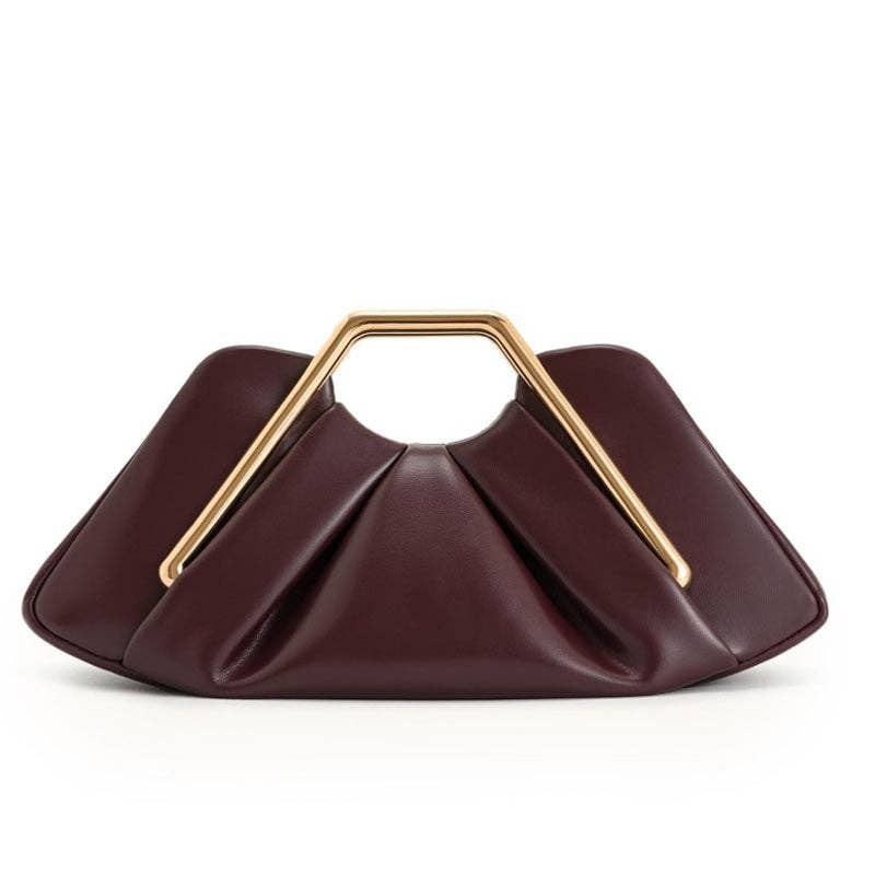 Minimalist Cloud Ruched Evening Clutch
