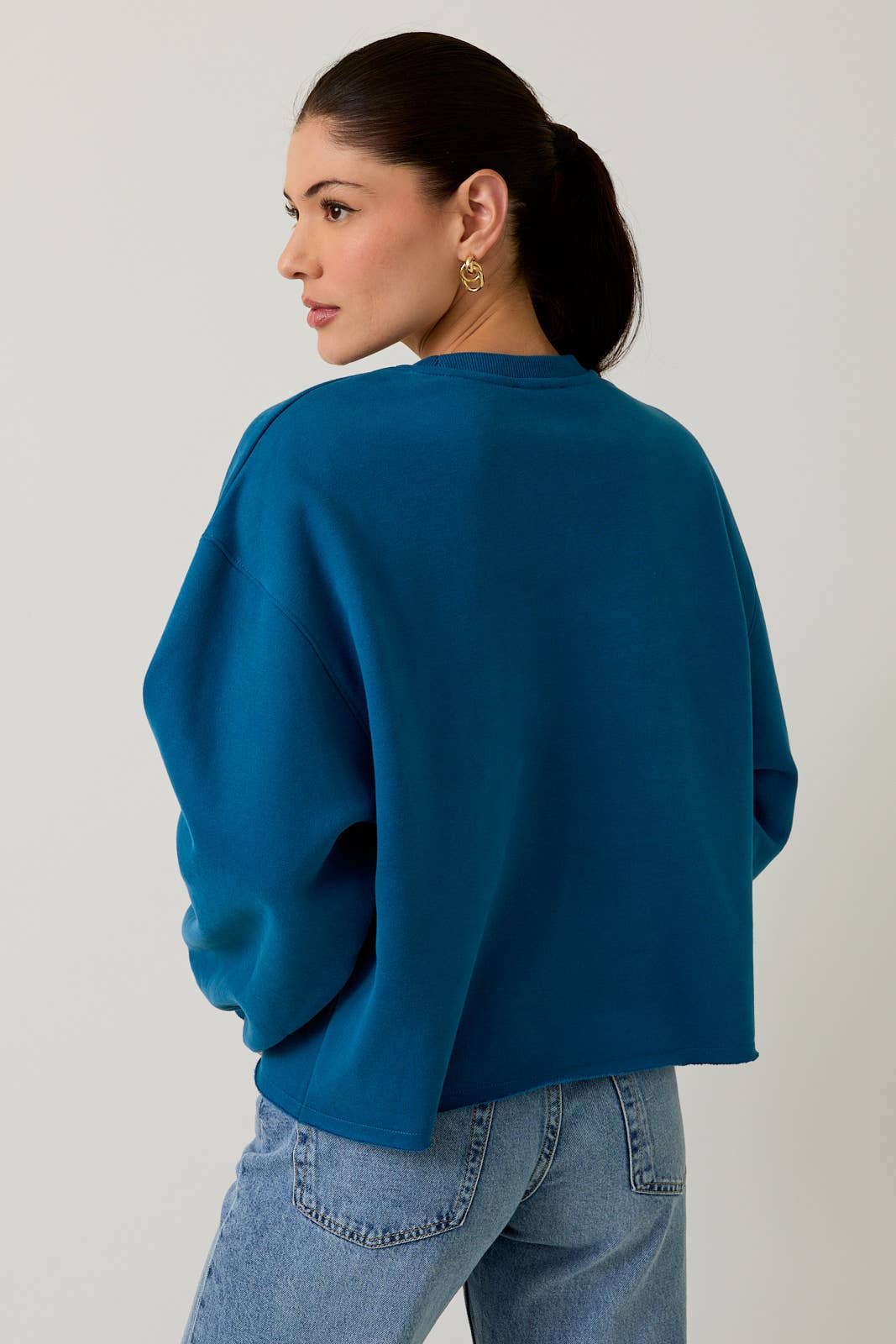 CREW NECK 'DOG WALKING CLUB' VERBIAGE SWEATSHIRT