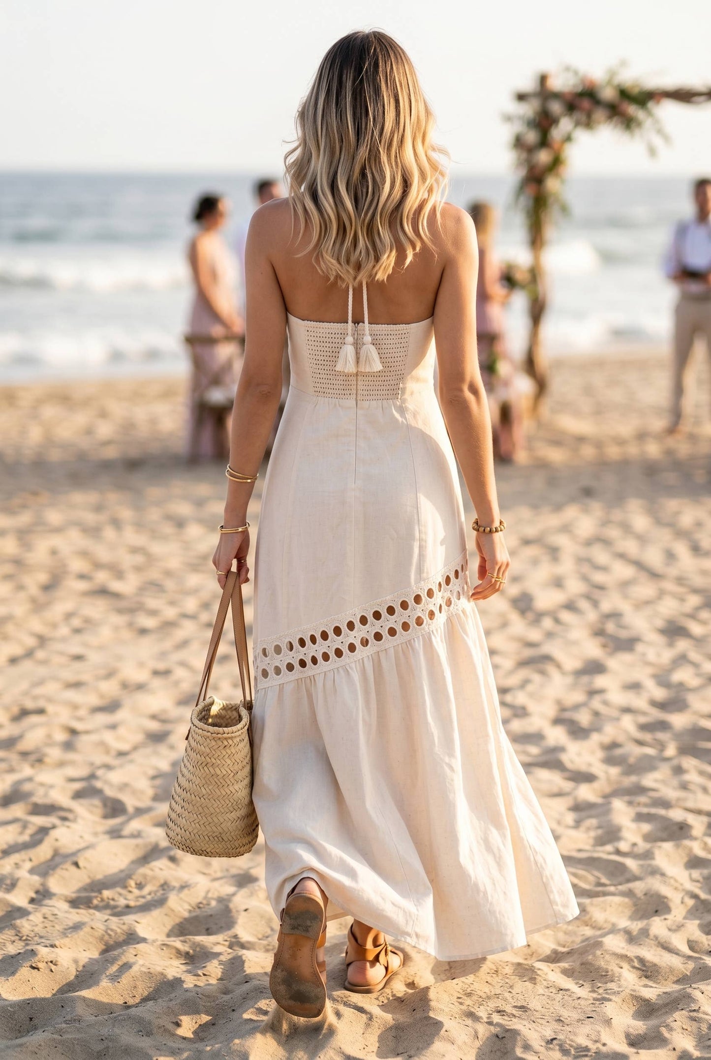 Brie Lace Trimmed Maxi