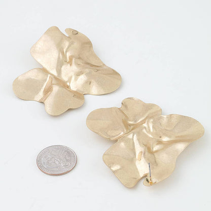 Double Matte Ripple Earrings