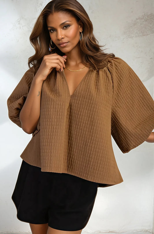 Puff-Sleeve Top