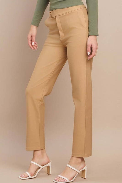 Women's Mid-Rise Ponte Pants