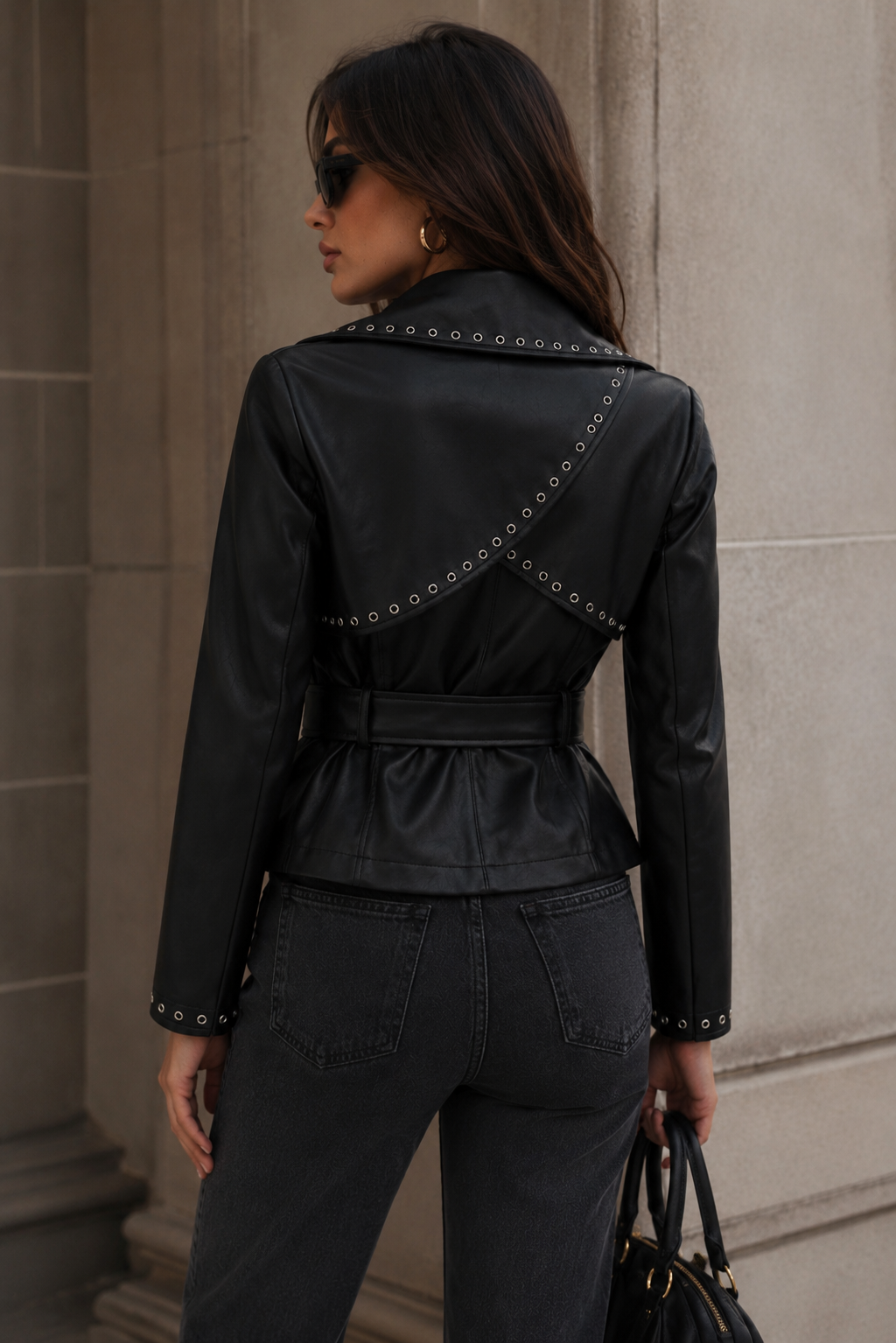 Probation Vegan Leather Wrap Jacket by Coalition