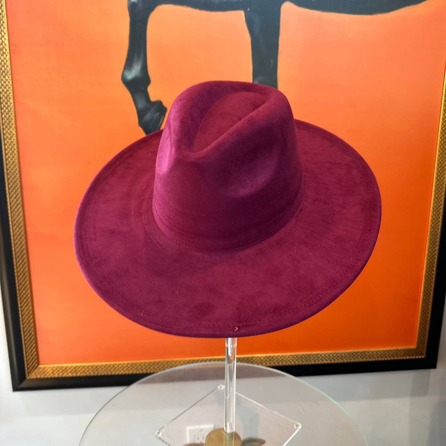 Classic Wide Brim Suede Premium  Hat