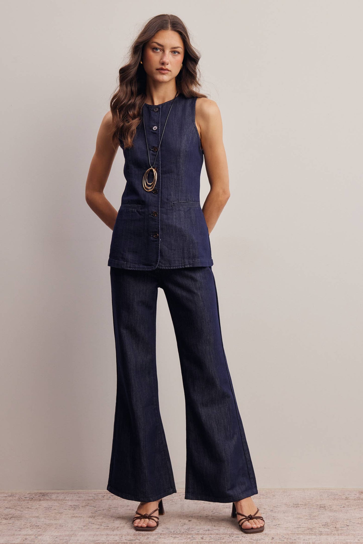 Avera Tailored Denim Pants