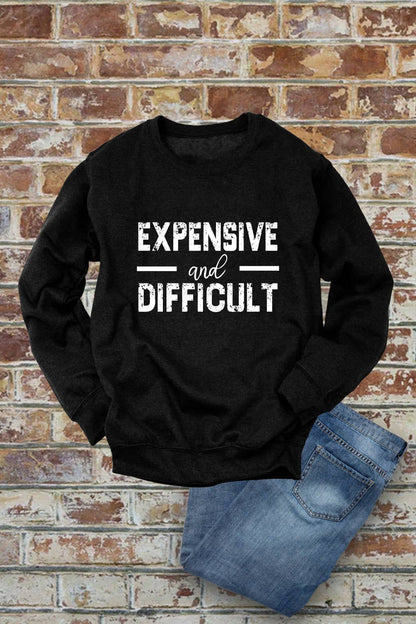 Expensive and Difficult, Unisex Crewneck Fleece Sweatshirts
