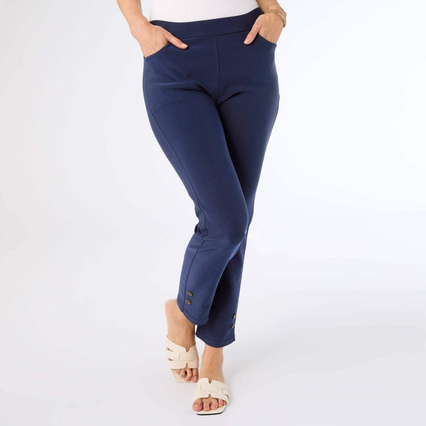 Georgie Ankle with Button Detail
