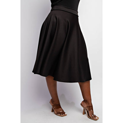 Paula Flare Skirt With Back Zipper