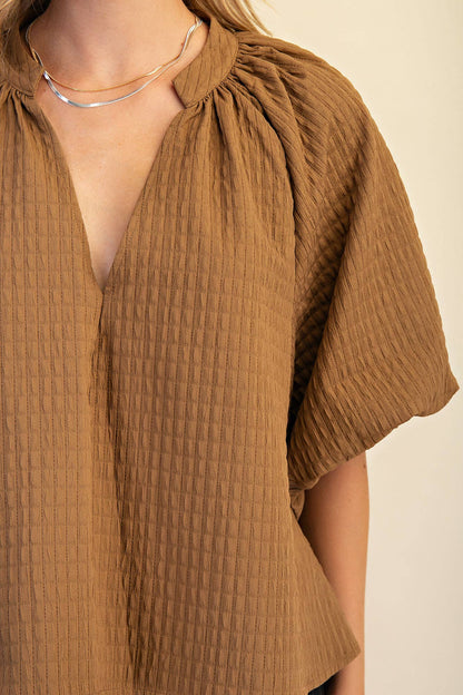 Puff-Sleeve Top