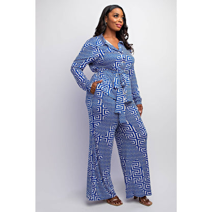 Leeza Long Sleeve Two Piece Pants Set