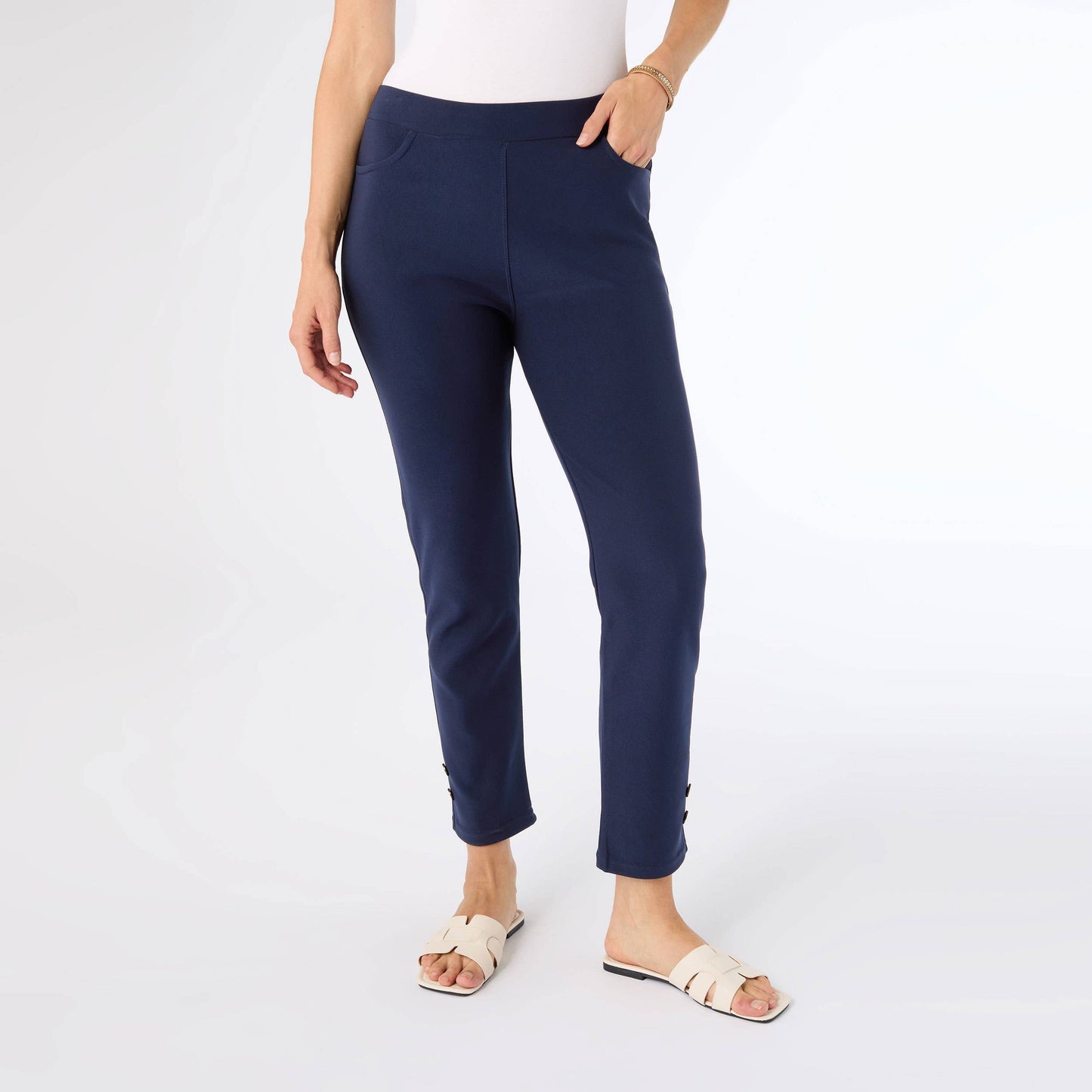 Georgie Ankle with Button Detail