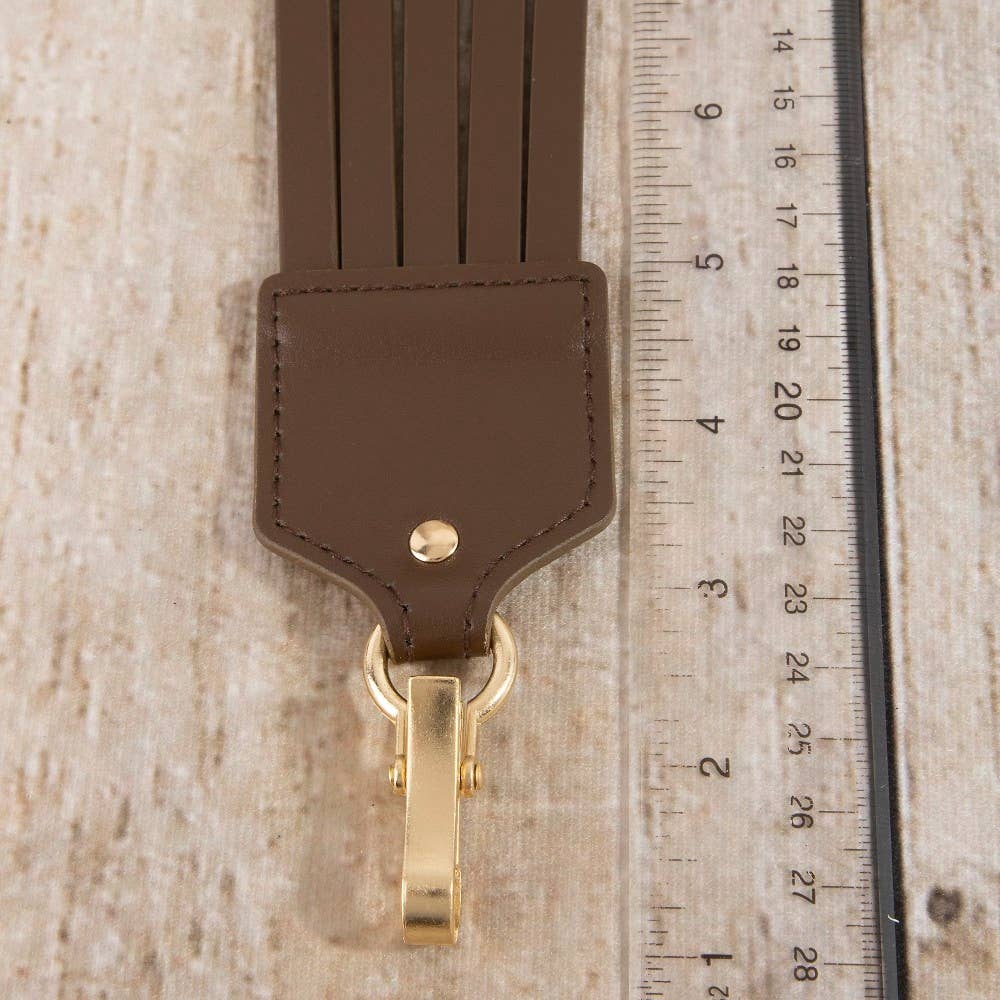 Circle Link Layered Vegan Leather Belt